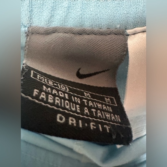 NIKE Powder Blue‎ with Navy Trim Elastic Waist Pull On Tennis Skort size M 8-10 - Picture 7 of 10